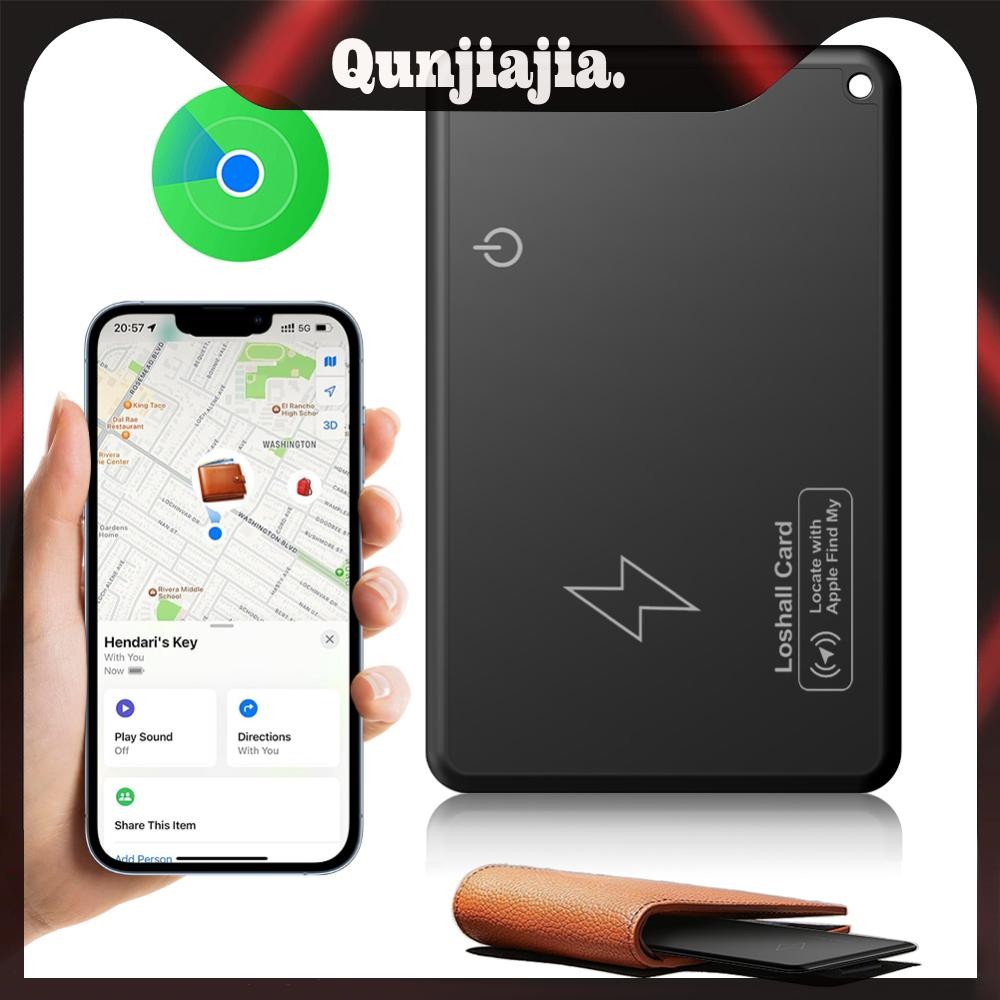 การ์ดติดตามกระเป๋าสตางค์ชาร์จไร้สายทํางานร่วมกับ Apple Find My App GPS ...
