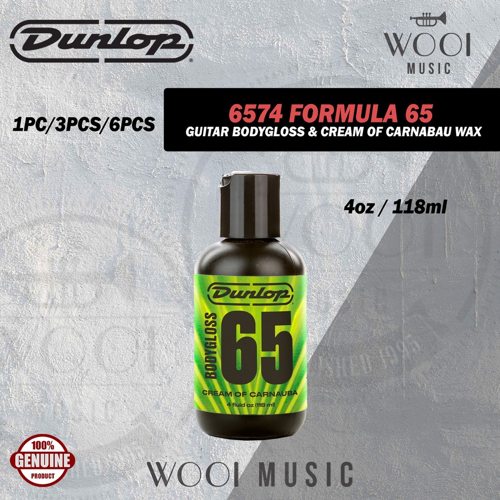 Jim Dunlop 6574 Formula 65 Guitar Bodygloss / Cream of Carnabau Wax ...