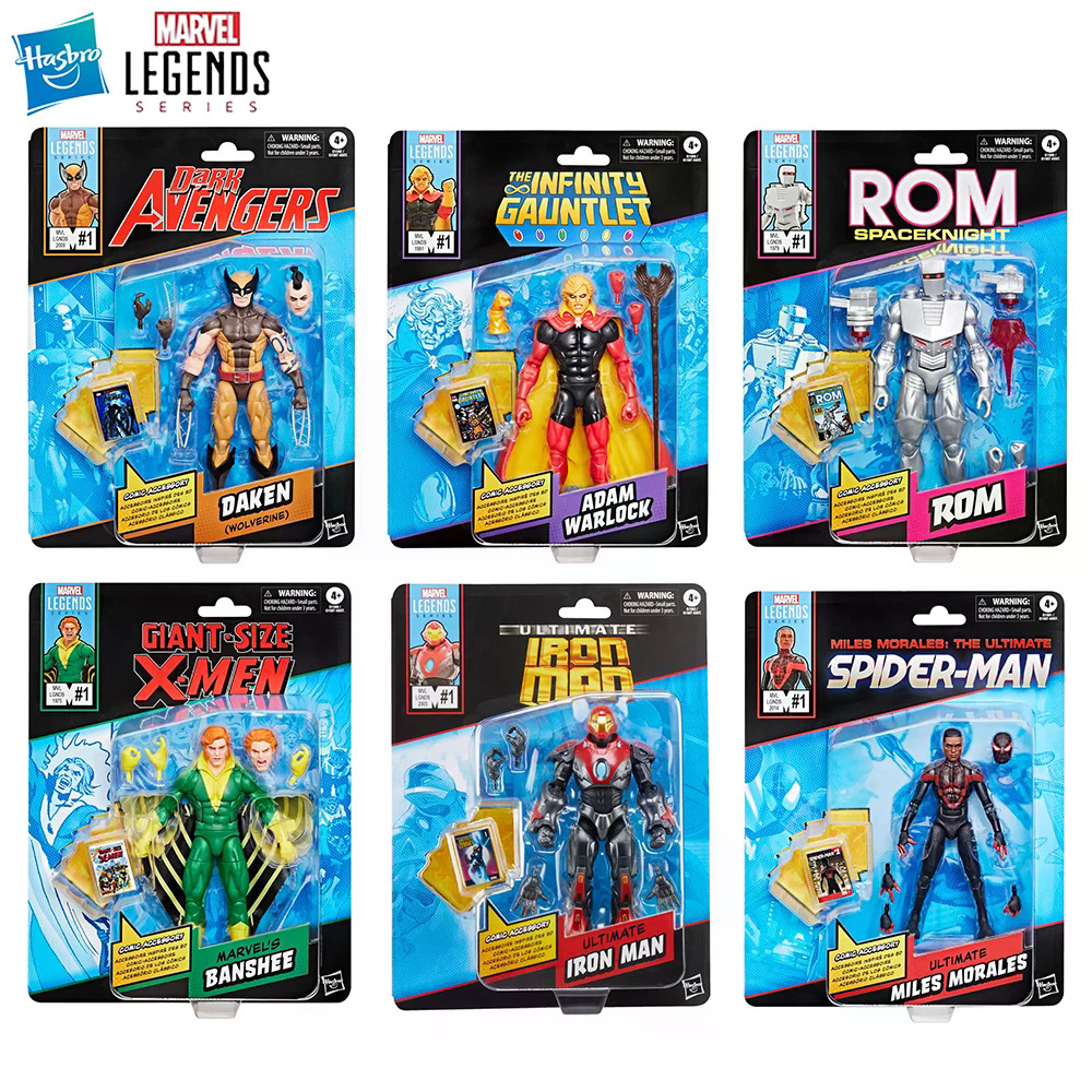 Hasbro Marvel Legends Series Ultimate Iron Man, Daken (Wolvine), Miles ...