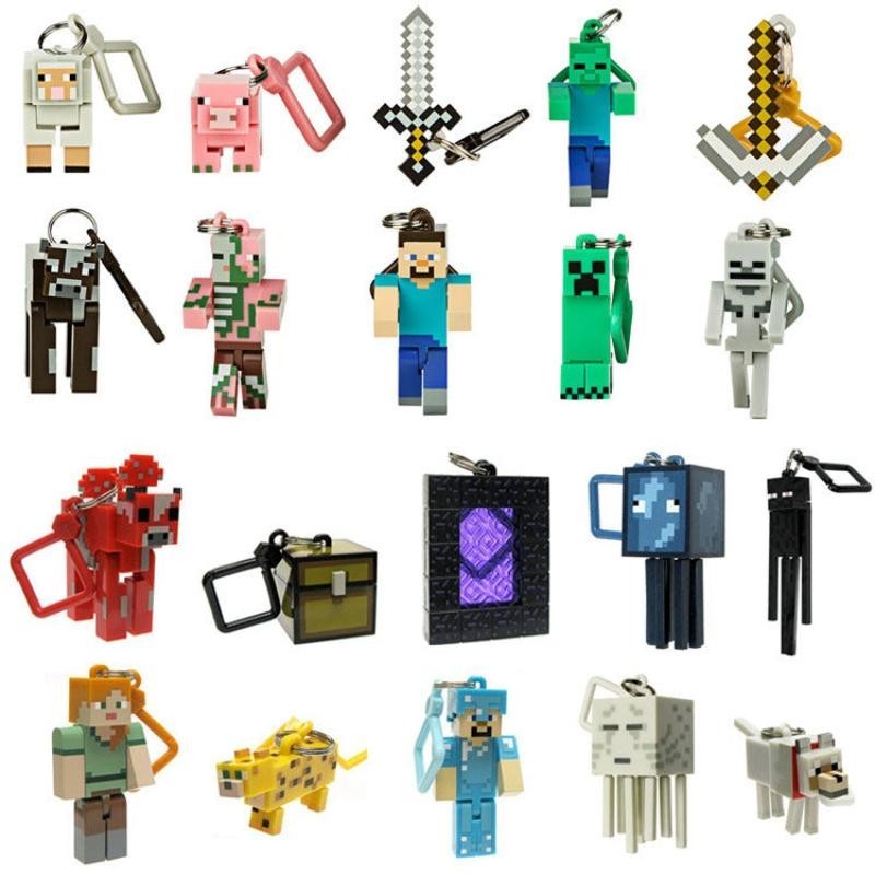 Minecraft Minecraft Minecraft สินค้า Ending Man Steve จี้พวงกุญแจของ ...