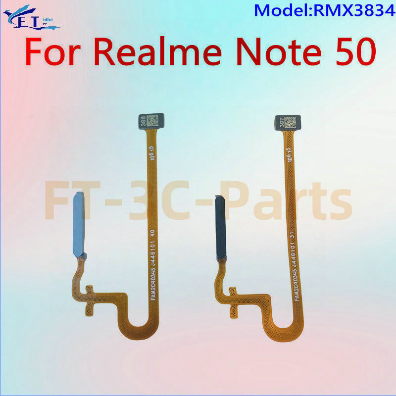 สําหรับRealme Note 50 RMX3834 นิ้วพิมพ์เซ็นเซอร์ลายนิ้วมือFlex Cable ...