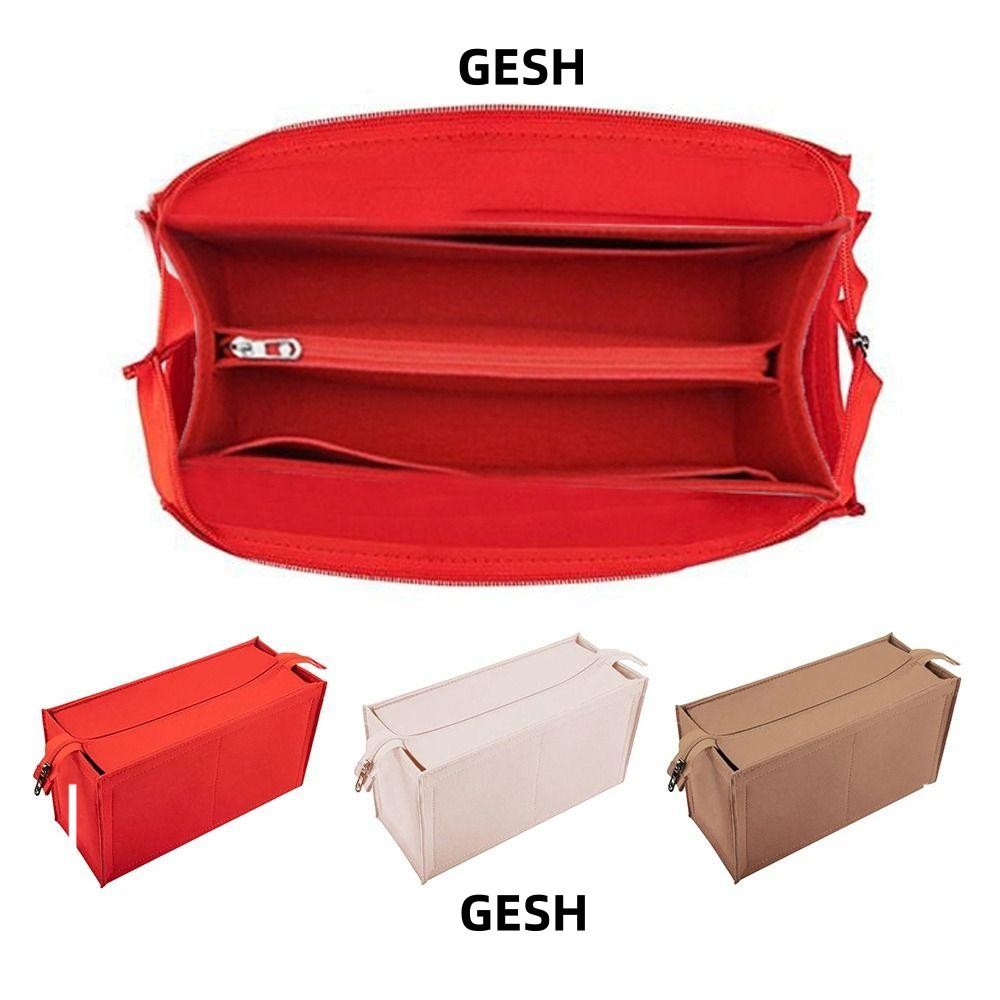 GESH กระเป๋าถือ พร้อมฟิลต์ไลเนอร์และออแกไนزرสำหรับการจัดของเครื่องสำอาง ...