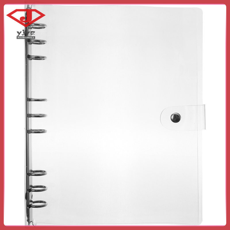 Binder Snap ปุ่มโปร่งใส Pvc สมุดภาพโน้ตบุ๊ค Notepad กรณี Planner Shell ...