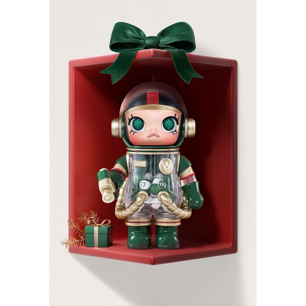 POPMART-MEGA SPACE MOLLY 100% Anniversary Series 4 ของเล่นฟิกเกอร์