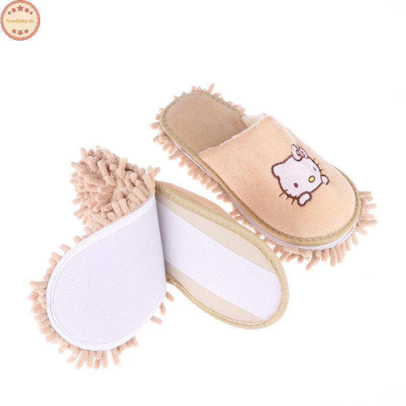 รองเท้าแตะการทำความสะอาด Hello Kitty Cartoon Mop ออกแบบสำหรับการทำความ ...