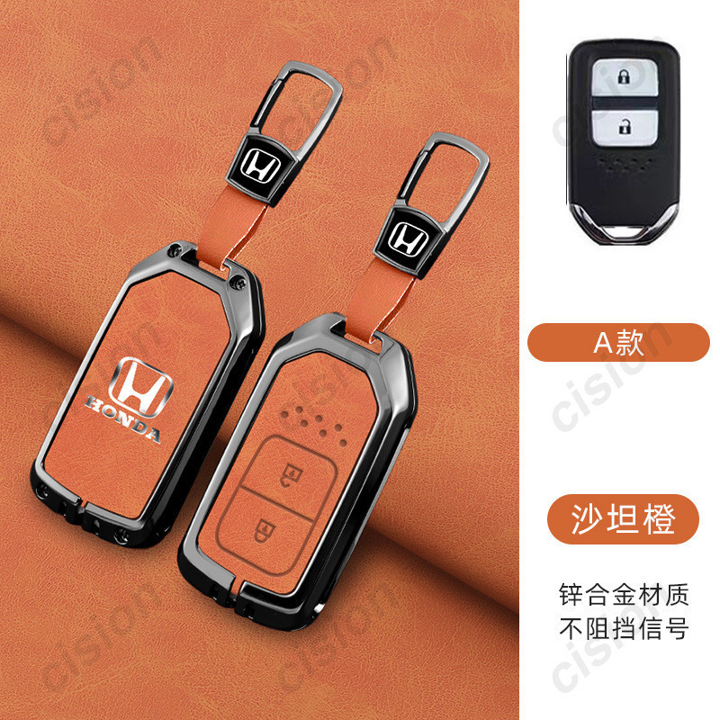 สังกะสีอัลลอยด์ Goatskin ของแท้หนังกุญแจรถพวงกุญแจ Frosted ปุ่มสําหรับ ...