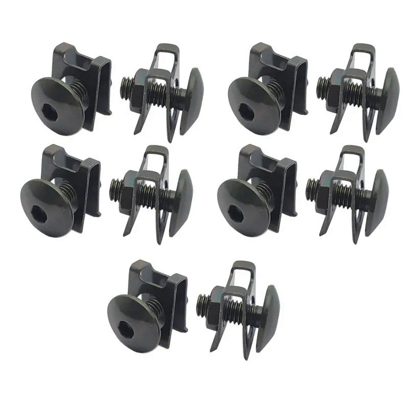 ON 10/5/2 Set Motorcycle Scooter ATV Moped Plastic Cover Screw Bolt and ...