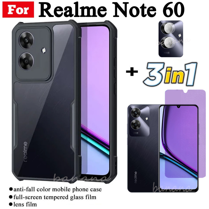 3 in 1 Realme Note 60 เคสโทรศัพท์กันกระแทกสําหรับRealme Note60 Note 50 ...