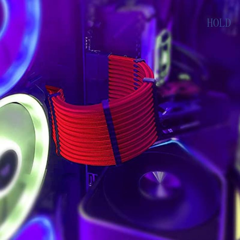 ฤดูร้อน PC Sleeved Cable Extension Kit 18AWG 24Pin เมนบอร์ด 8 4 + 4 พิน CPU 8 6 + 2 ขา PCIE