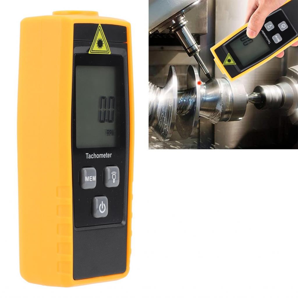 Digital Tachometer RPM Meter ไม่ติดต่อ 2.5 ถึง 999999RPM สำหรับ FAN ...