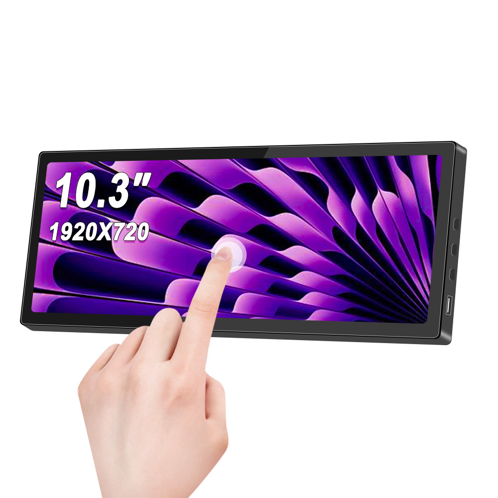 10.3 นิ้ว Monitor Long Strip หน้าจอ LCD 1920*720 รอง AIDA64 Sub Display ...