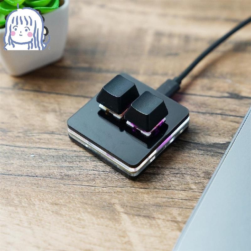 คีย์บอร์ดตั้งโปรแกรมได้ 2 ปุ่ม คีย์บอร์ด USB Diy One Handed Hot Key ...