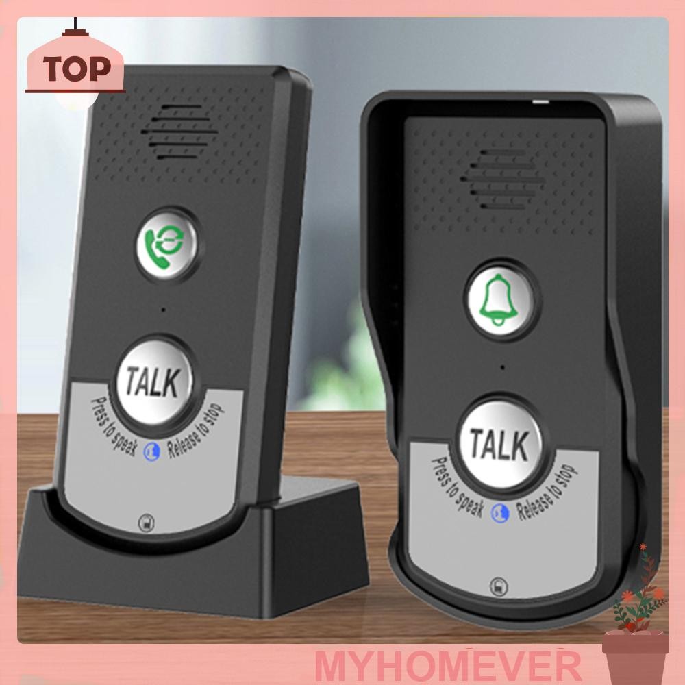 2 Way Voice Intercom ABS Wireless Intercomunicador Doorbell System Unit ...