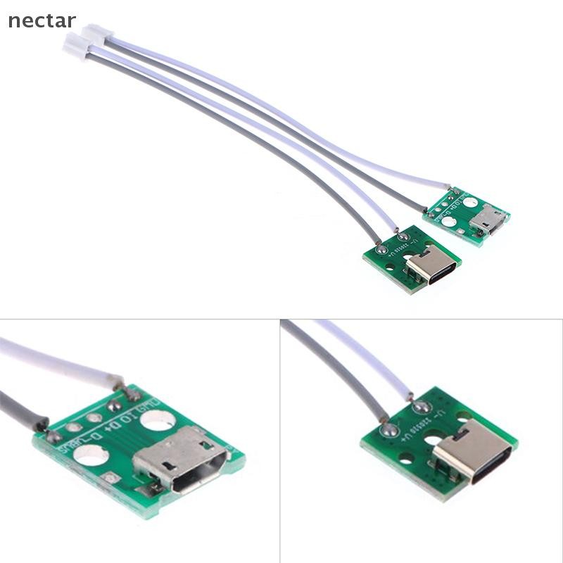 Tar Type-C Micro USB To DIP อะแดปเตอร์หญิง B ประเภท PCB Converter ...
