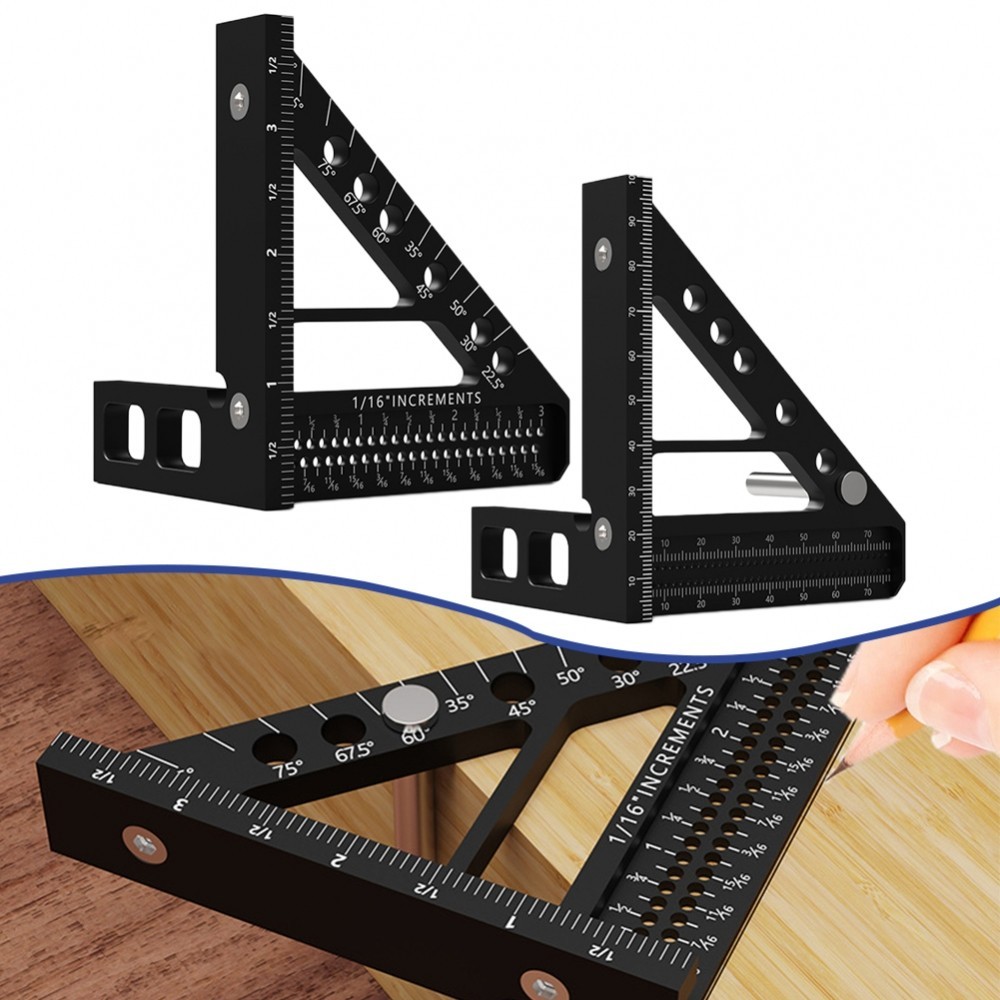 Aluminum Miter Triangle Ruler Compact And Portable Secure And ...