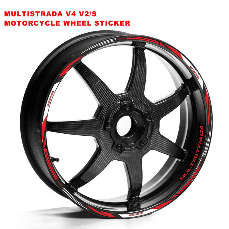 WI Motorcycle Wheel Sticker Waterproof Hub Decal Rim Stripe Tape 17 ...