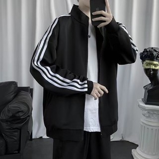 Trendy.Man เสื้อแจ็คเก็ตกันหนาวแขนยาวมีซิป S-5XL