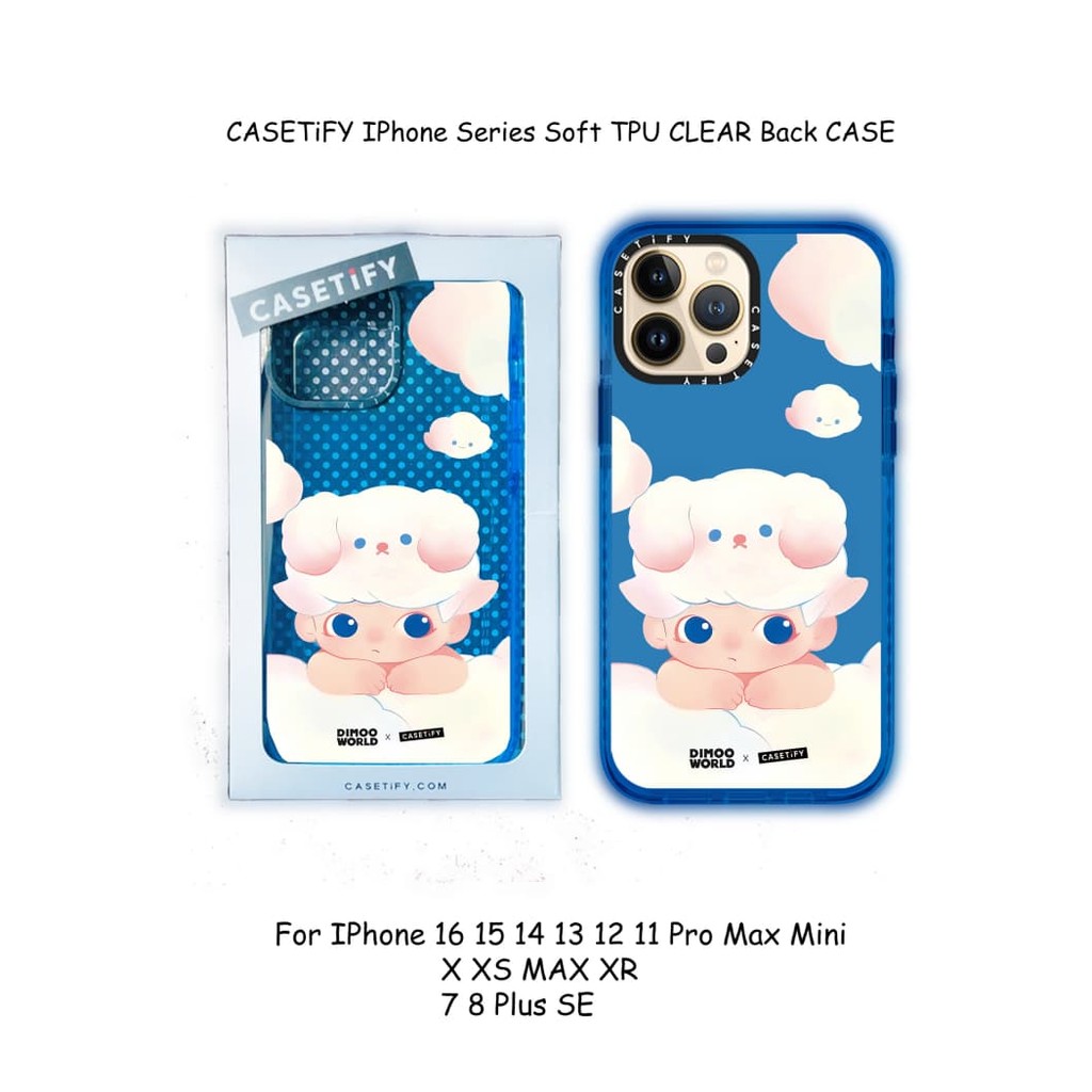 Dimoo ใน Cloud CASE CASETiFY IPhone Series Sky Blue Soft TPU CLEAR Back ...
