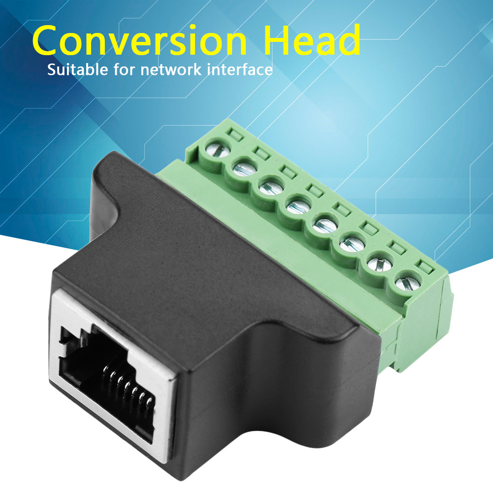 อีเธอร์เน็ต RJ45 หญิงกับสกรูเทอร์มินัล 8 พินกล้องวงจรปิด DVR ดิจิตอลอะ ...