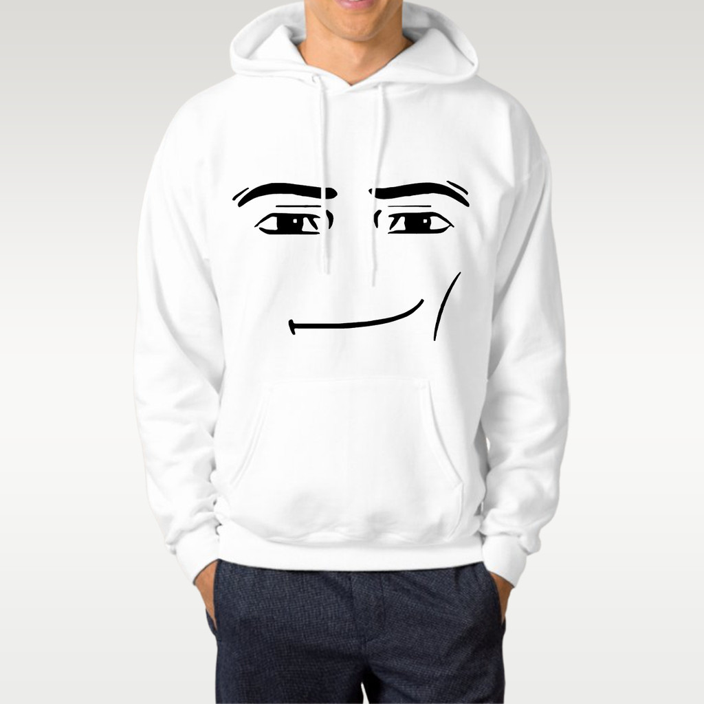 2024 เสื้อสเวตเตอร์คอกลมใหม่ Roblox Man Face Game Hoodie ฤดูใบไม้ร่วง ...