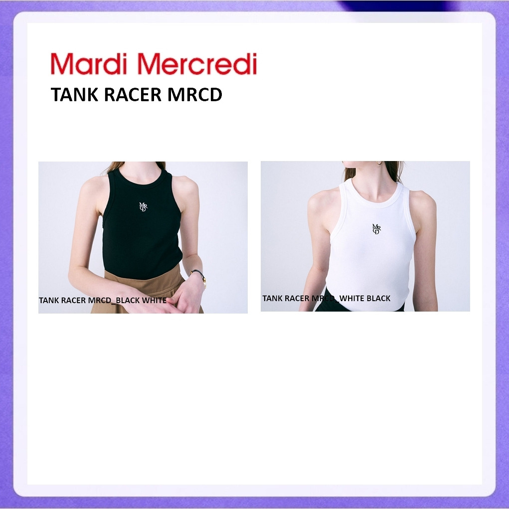 Mardi Mercredi Tank Racer MRCD (White, Black) | Shopee Thailand