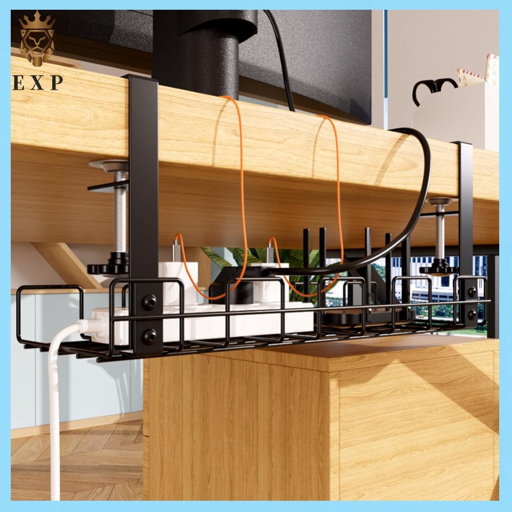 [explosion1.th] Under Table Storage Rack Cable Management Tray Wire ...