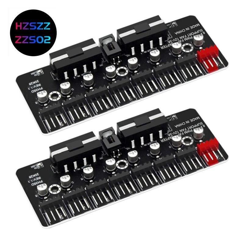 Hzszzzzs022PCS Pwm Fan Hub คอมพิวเตอร์เดสก์ท็อปพัดลม CPU Expander ...