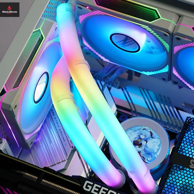 Cod เดสก์ท็อปแชสซี Luminous Water-Cooling Tube ABS 5V ARGB Divine Light ...