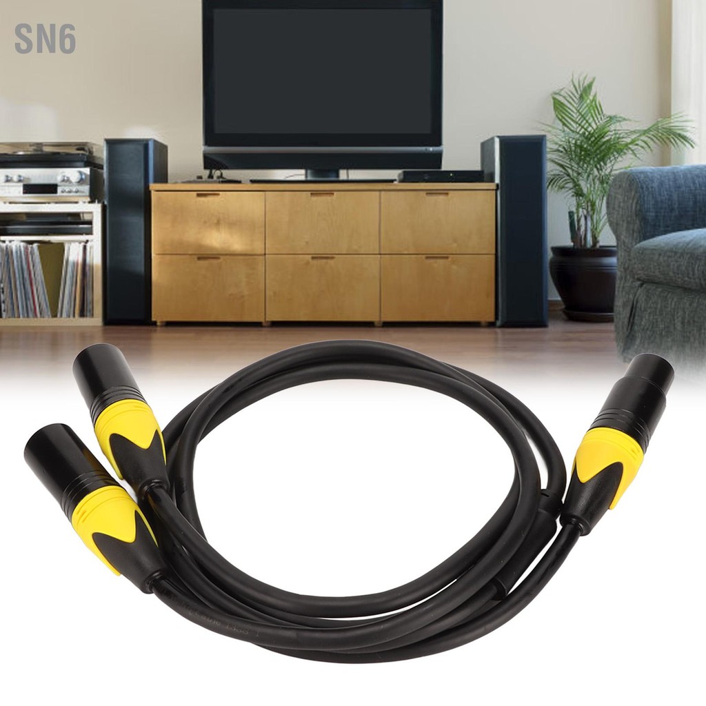 SN6 XLR Splitter Cable หญิงถึงชายคู่ 3 Pin Noiseless Low Loss Y สำหรับ ...