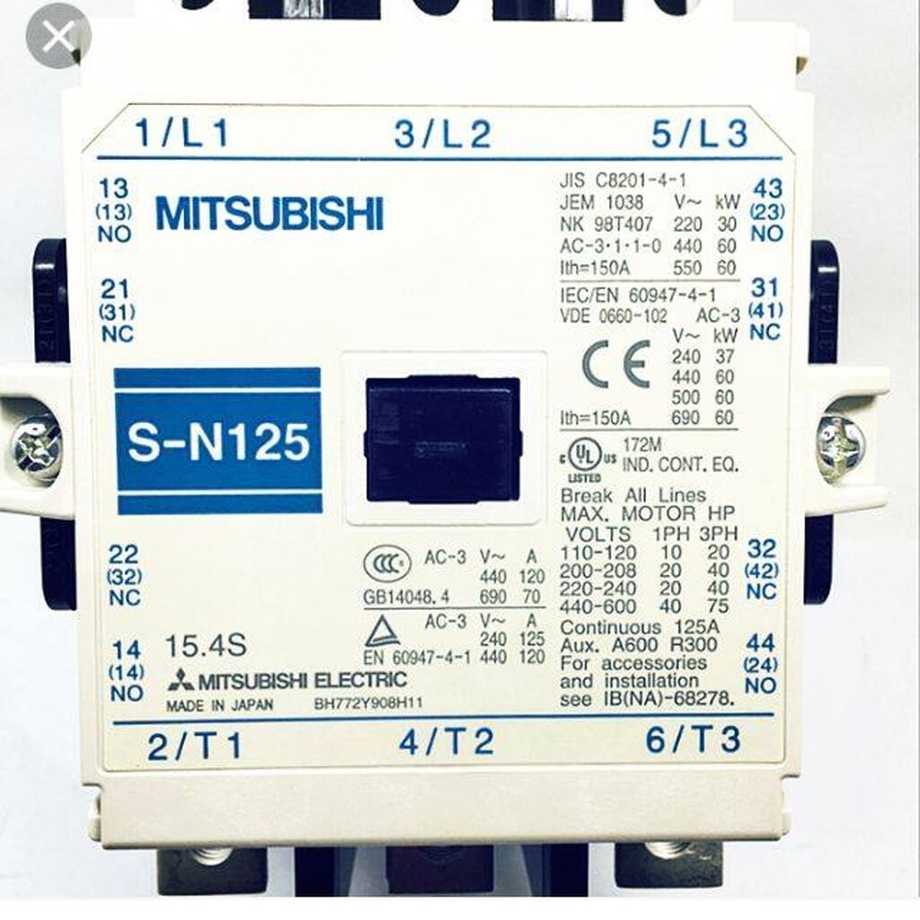 Mitsubishi แมกเนติกมิตซูบิชิ SN125 Magnetic 220V S-N125 หจก.วันชัยการ ...