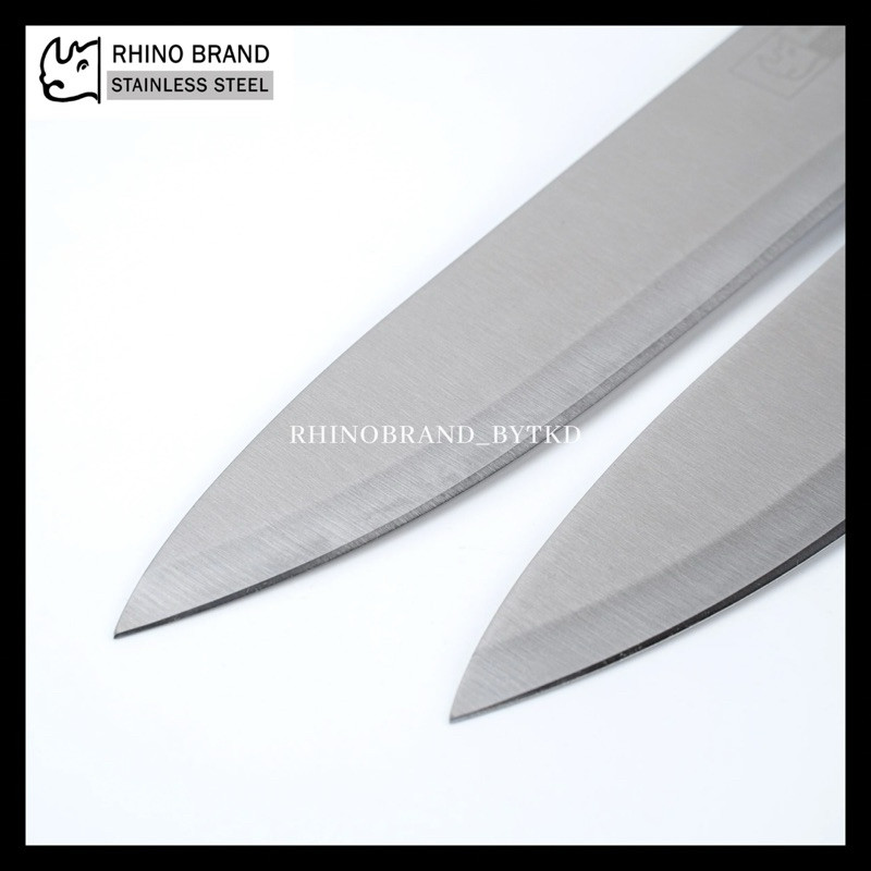 Rhino brand มีดทำครัว (9นิ้ว) มีดสแตนเลส สำหรับหั่น-แล่เนื้อ Meat Knife ...