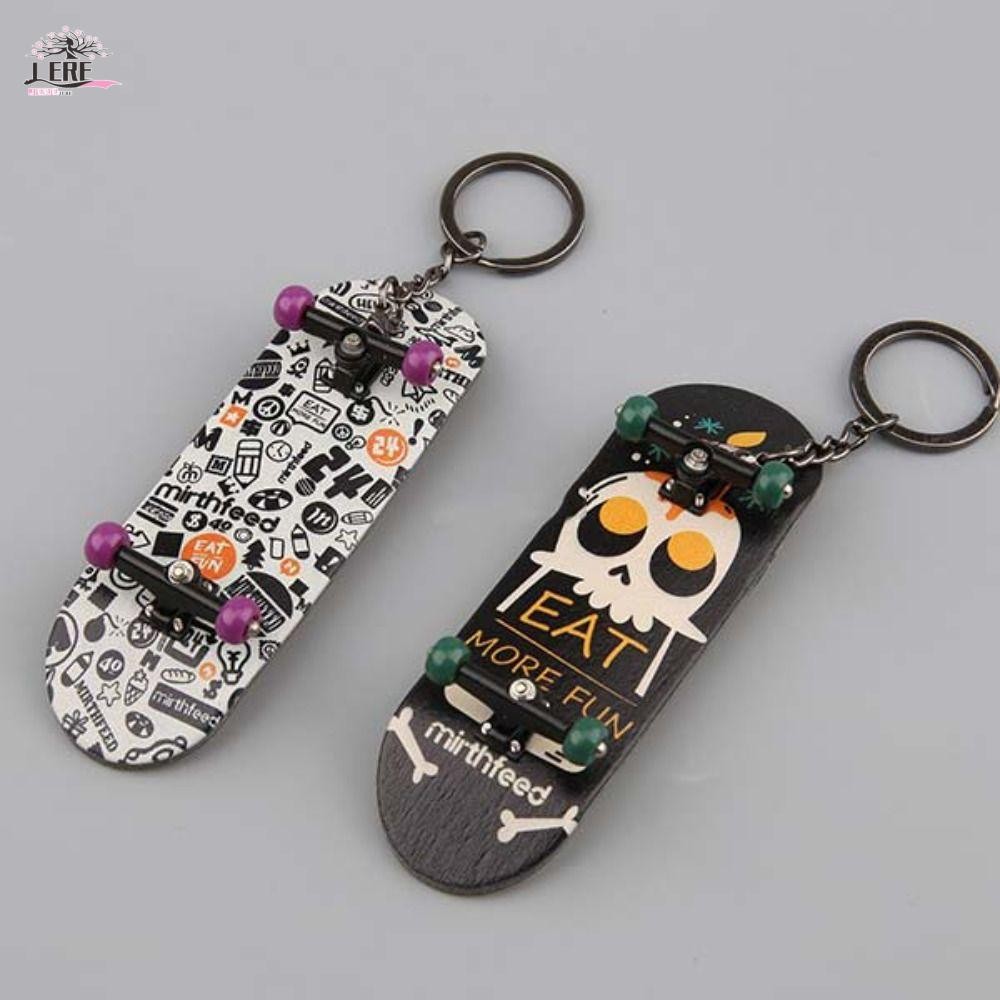 Jeremy1 DIY ไม้ Fingerboard จี้, Maple ไม้ Key Chain Finger Skate Board ...