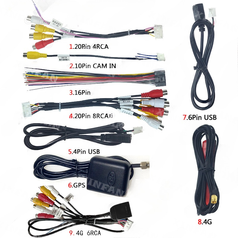 Car Head Unit ชุดสายไฟสเตอริโอสําหรับ XY AUTO Android Solution ...