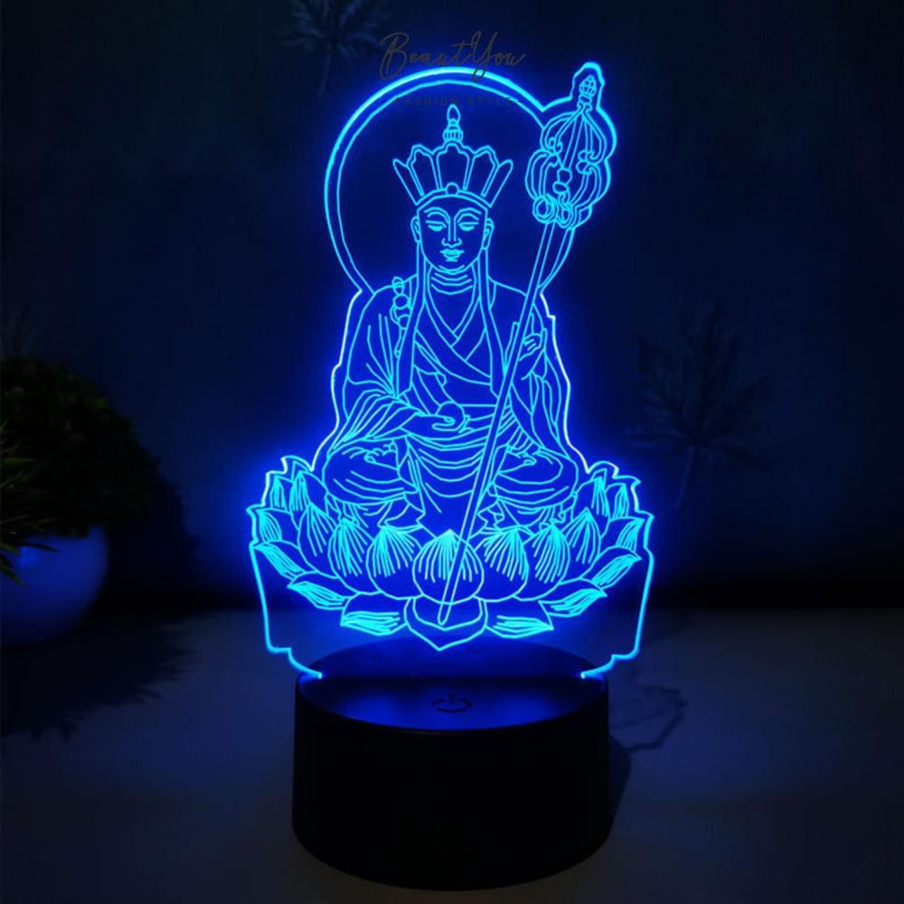3d LED Light Base Round LED Lamp Display Base 7/16 สี Touch/รีโมท ...