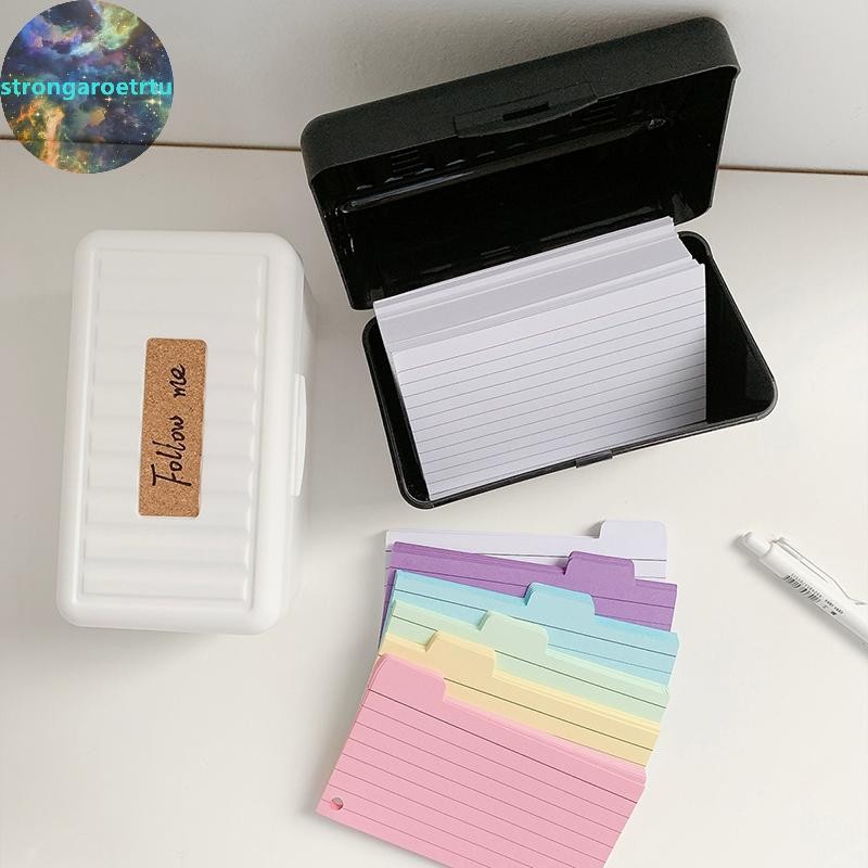 Strongaroetrtu 1 ชุดสีดัชนีการ์ด Dividers Tabbed การ์ด Ruled Note Card ...