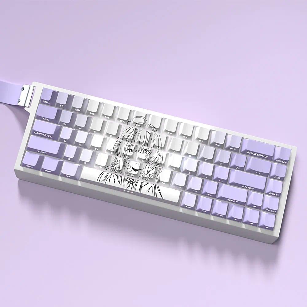 Elaina Keycap สําหรับ 60/65/68 Cherry Profile PBT Letter Side-แกะสลัก ...
