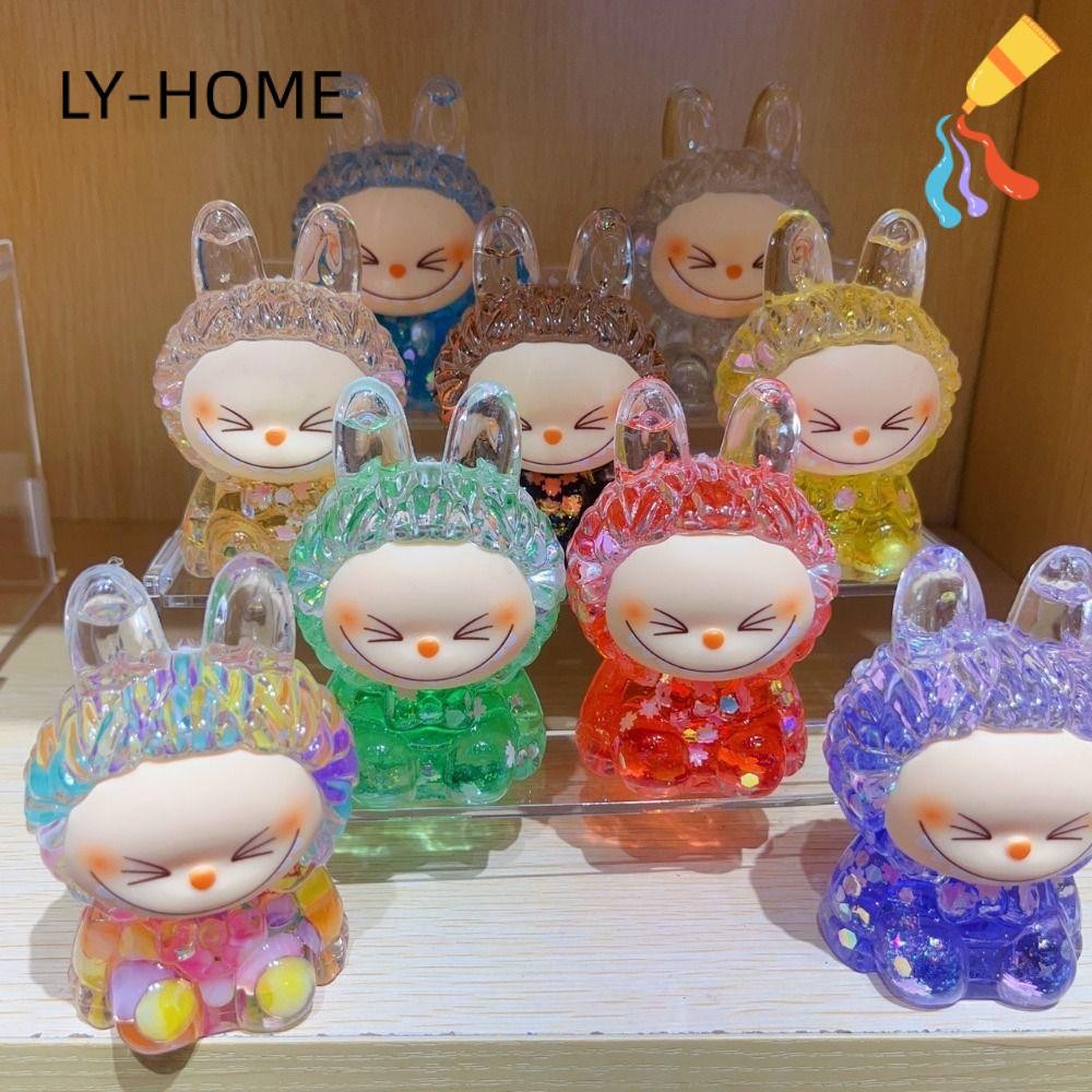 Ly Labubu มินิเครื่องประดับสีสันสดใสมีที่นั่ง Series ขวดทรายดูดตกแต่ง ...