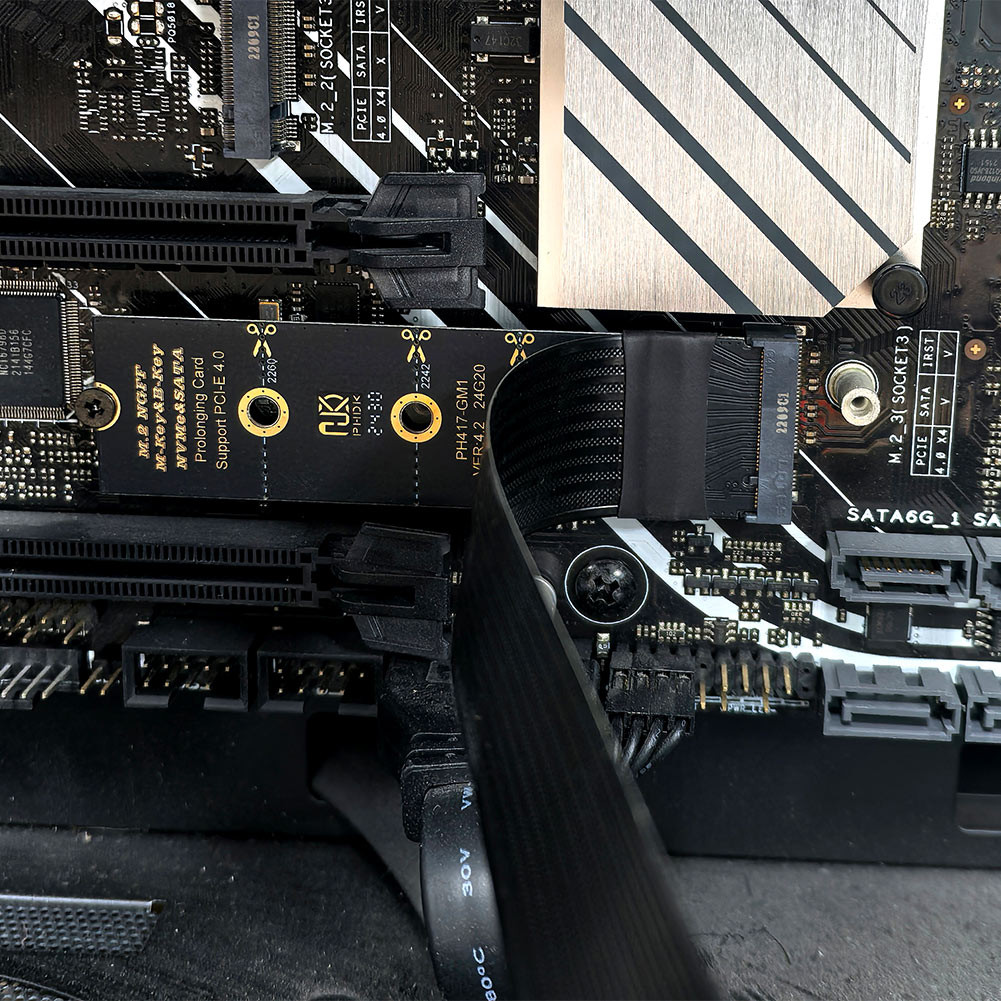M.2 NVME NGFF M-Key SSD Extension Cable M.2 NVME Extender Solid Drive ...