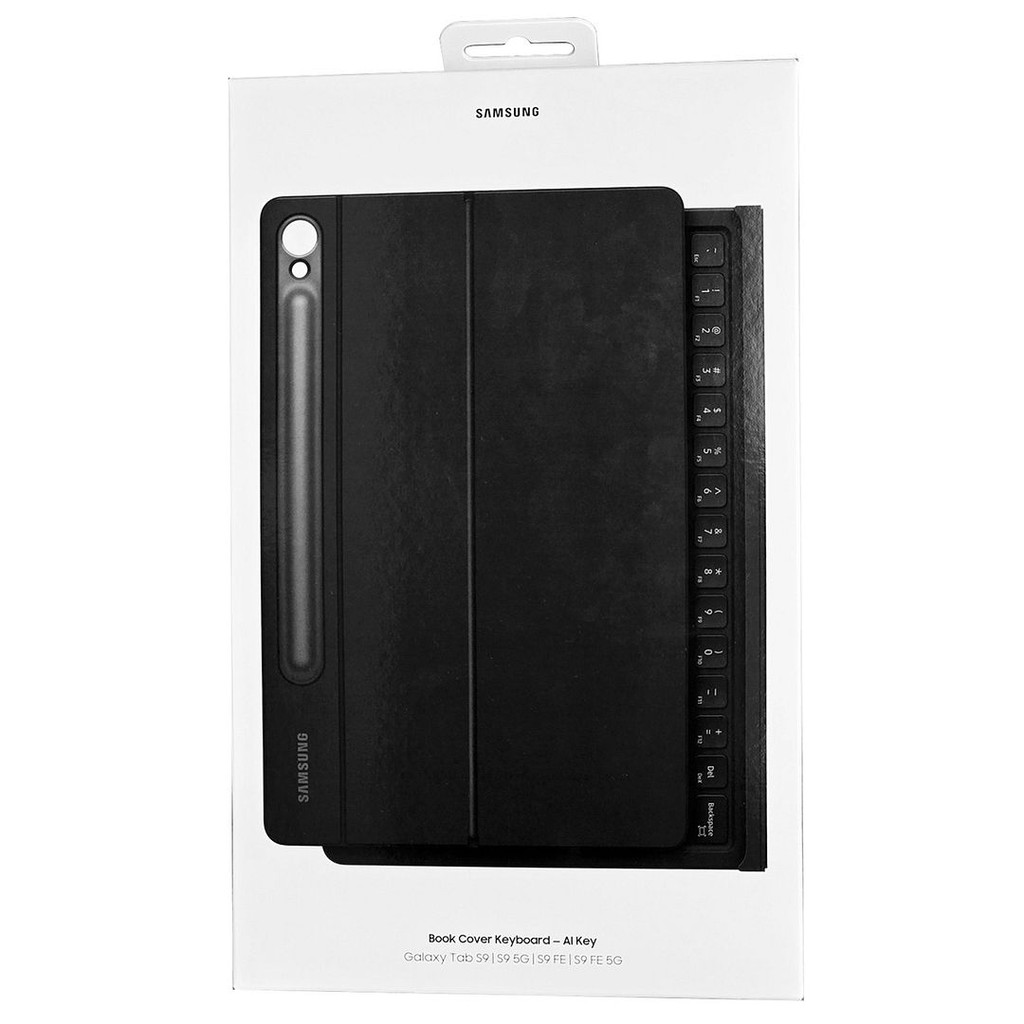 Samsung Galaxy Tab S9 / S9 FE Book Cover Keyboard AI Key (Black, US Layout), EFDX725 Shopee