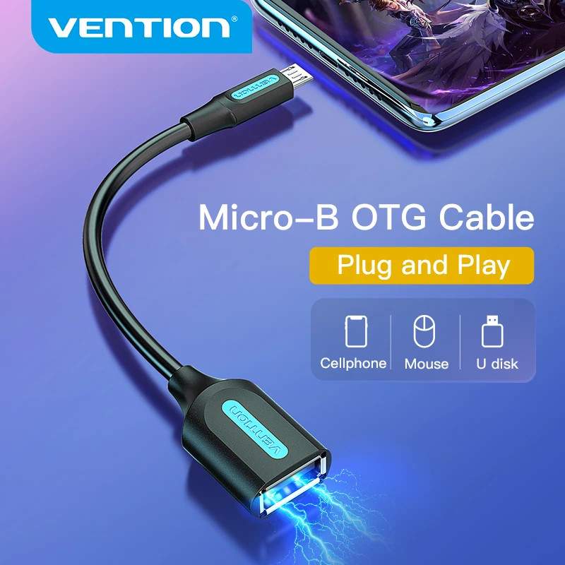 Vention อะแดปเตอร์สายเคเบิล Micro USB OTG ขั้วต่อ Micro USB แท็บเล็ต ...