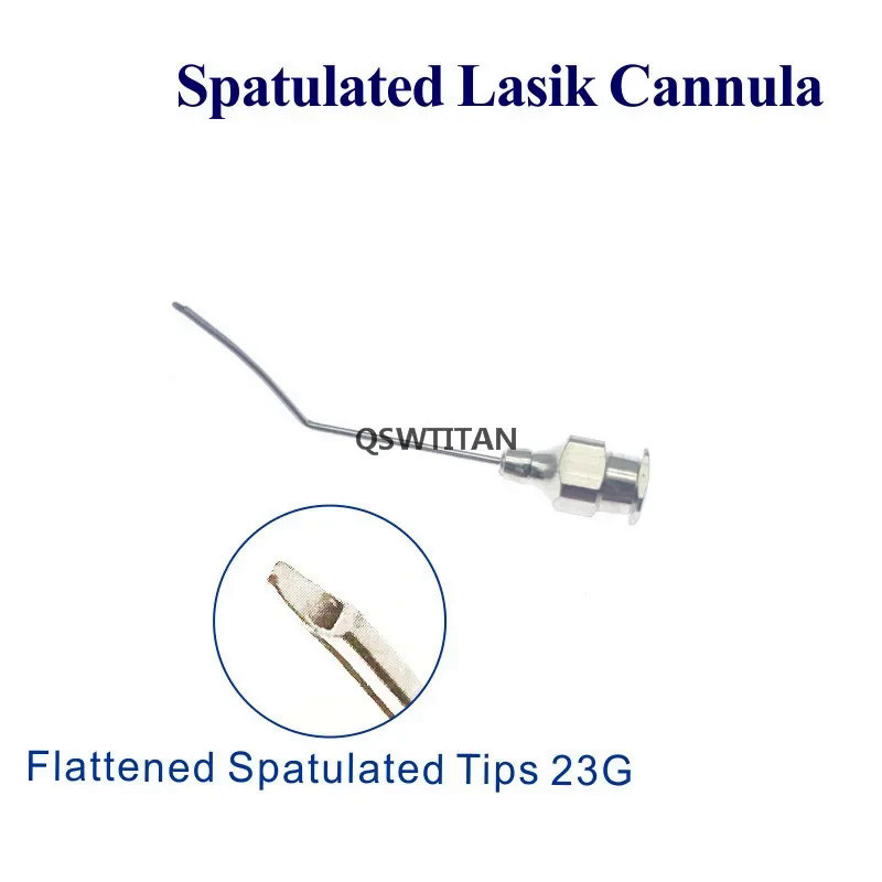 Spatulated Lasik Cannula Flattened Tips 26G ophthalmic surgical ...