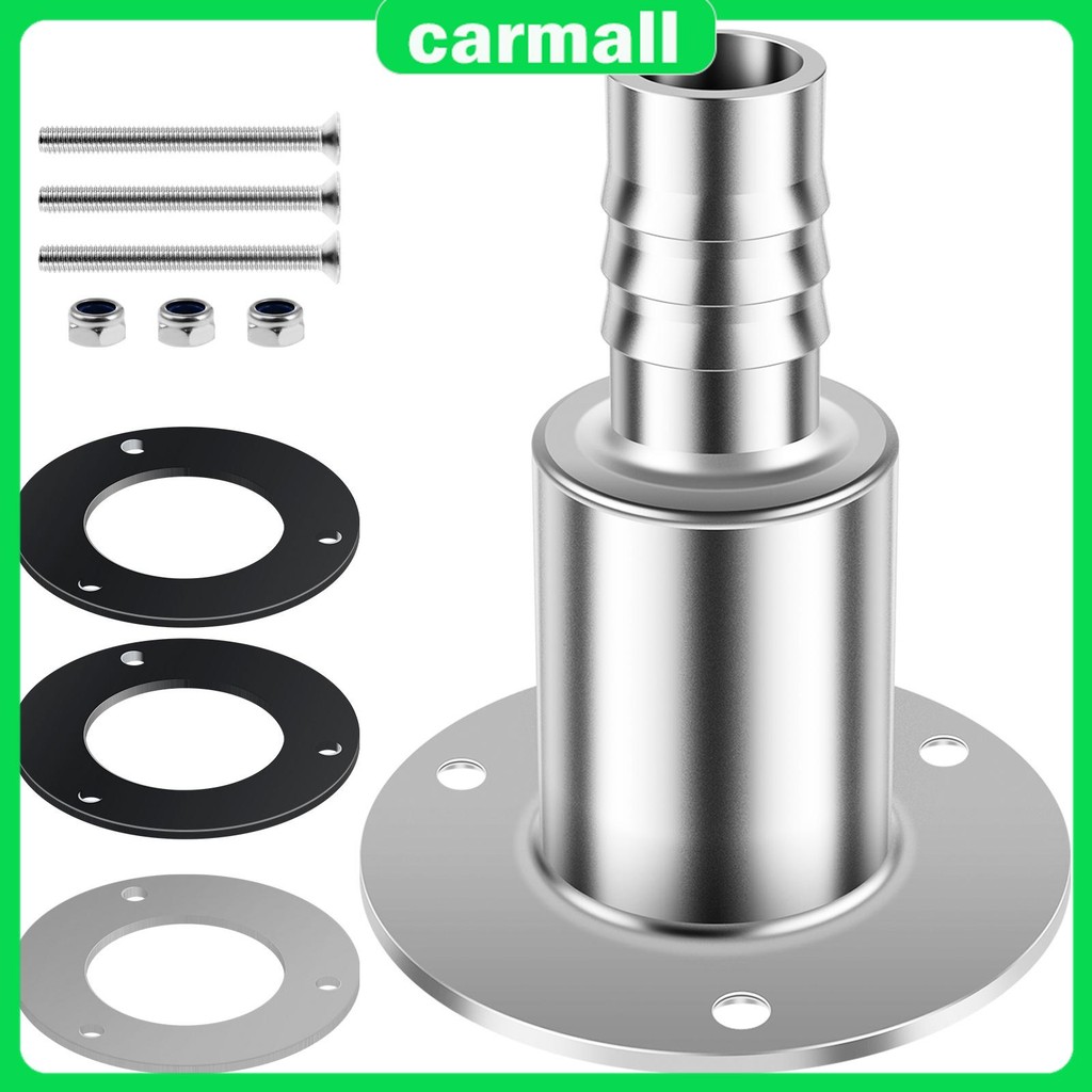 Thru-Hull Exhaust Fitting Kit – 316 Stainless Steel, Fits 24mm Tube For Diesel Heaters (Bend)