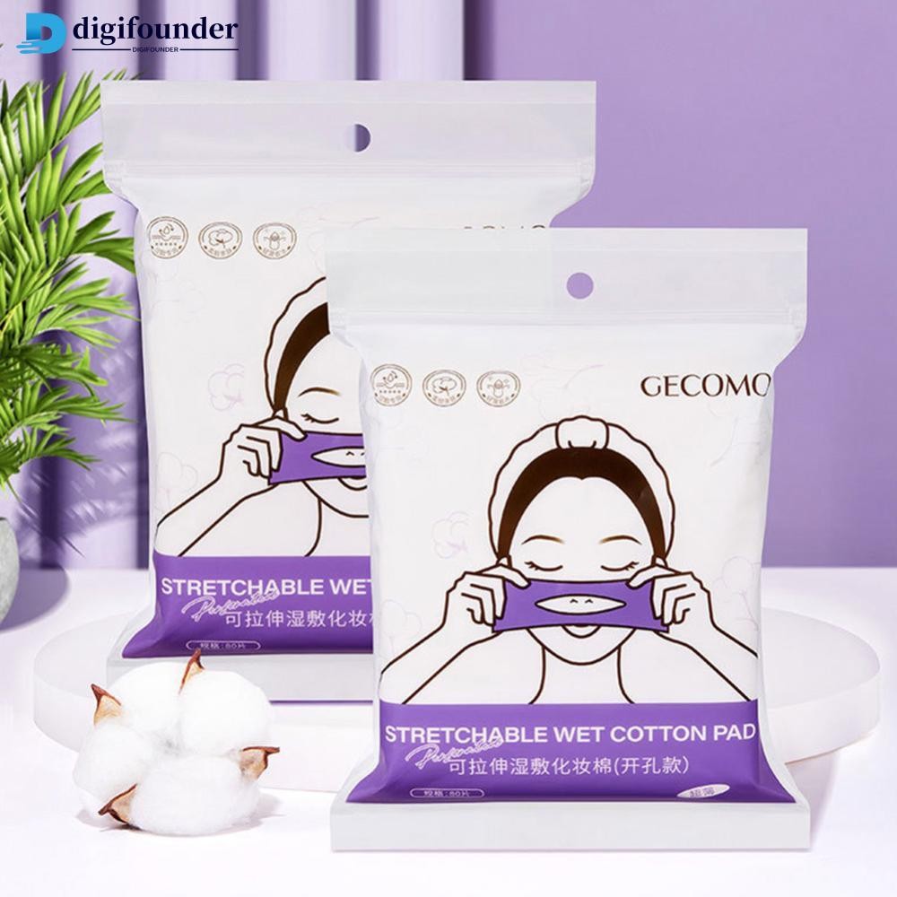 Digifounder 80 ชิ้น/แพ็ค Perforated Wet Compression Cotton Pads Soft ...