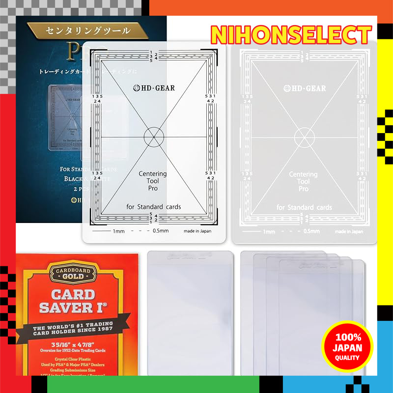 HD-GEAR Centering Tool Pro Black & White 2-Piece Set for Pokemon Card  Grading | Shopee Thailand