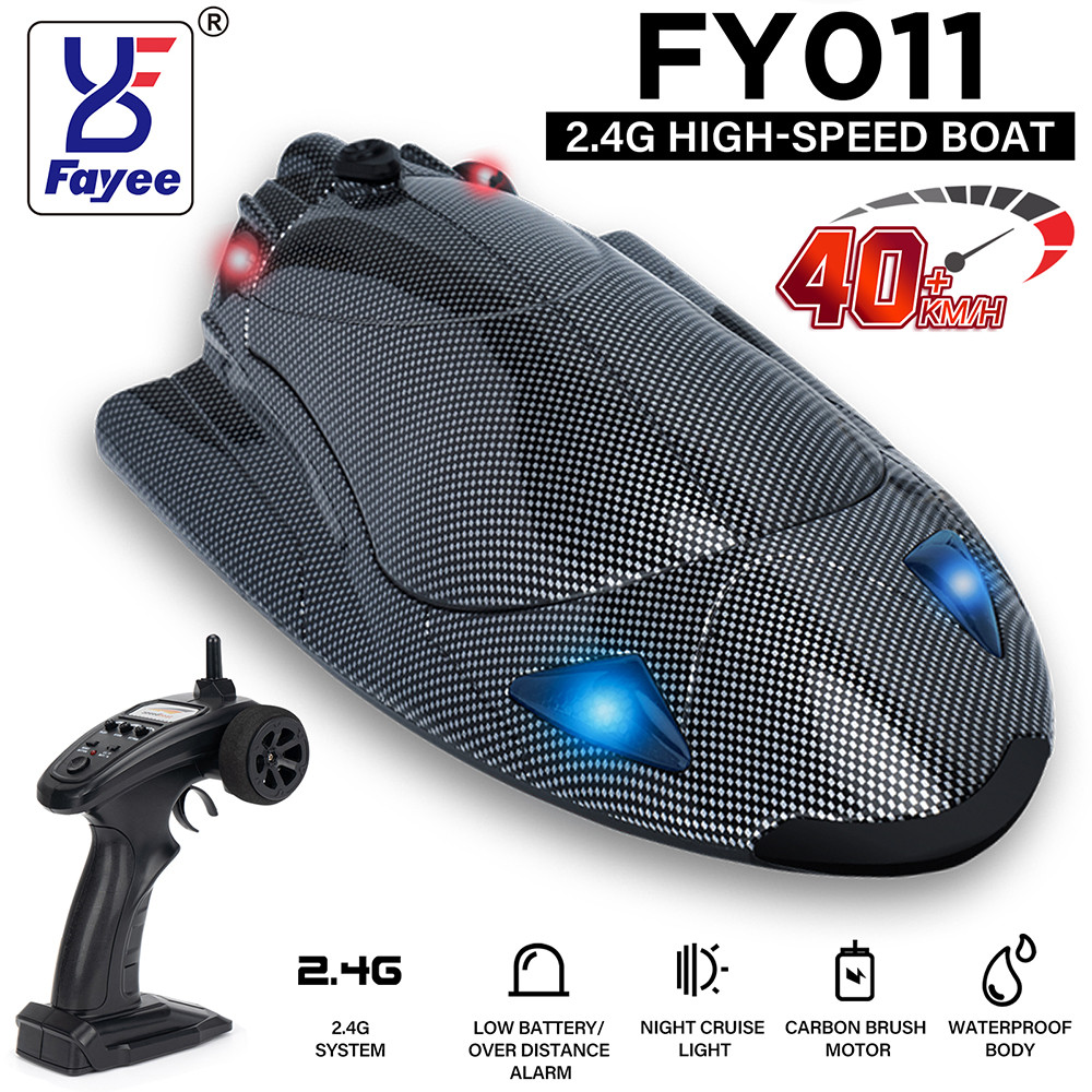 Fayee FY011 2.4G ความเร็วสูง Turbojet Speedboat 40 กม./ชม. 120-150M RC ...