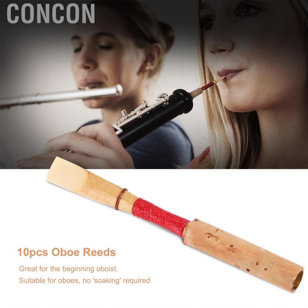 Concon 10pcs Medium Strength Soft Oboe Reeds เครื่องมือเปลี่ยนอุปกรณ์ ...