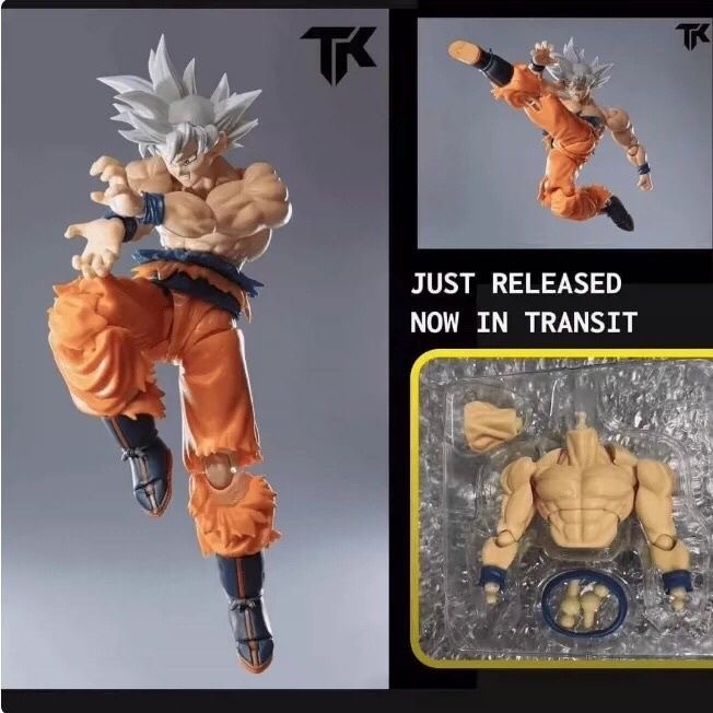Tk Custom Dragon Ball Shf Ultra Instinct Goku ลําตัวด้านบนกล้ามเนื้อชุด ...