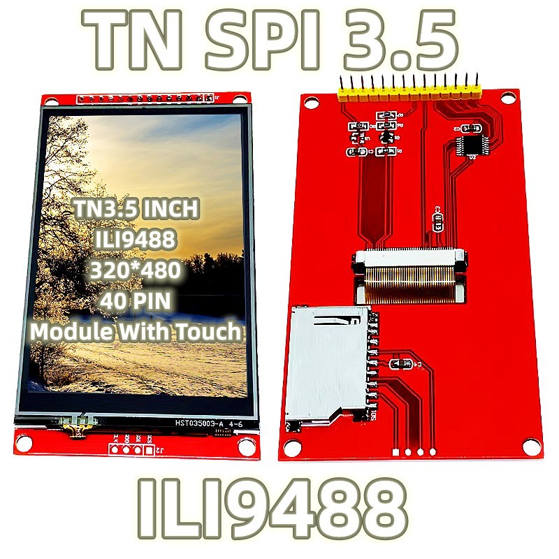 TN3.5 SPI Module With Touch Colorful 14 PIN Plug 480*320 Wide View ...
