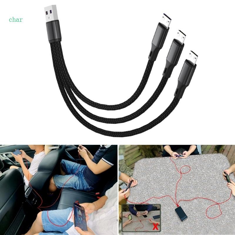 Char USB2 0 Type-A Male to 3 Micro USB Male Charging Connector Cable ...