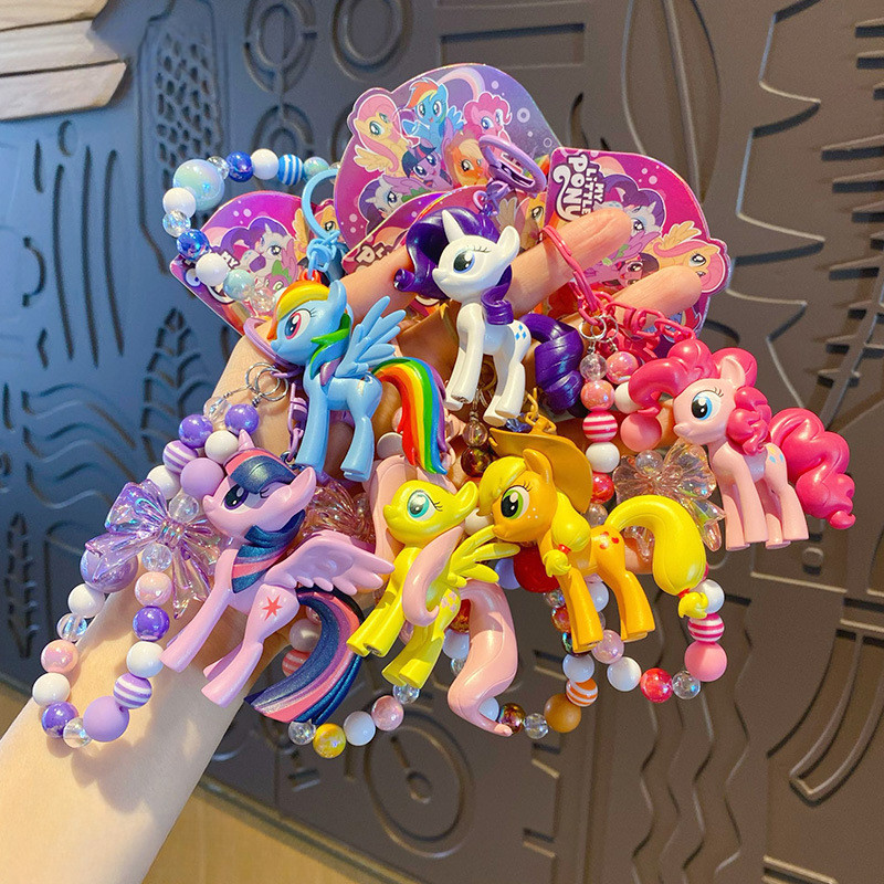 My Little Pony พวงกุญแจการ์ตูนของเล่นจี้กระพือ Twilight Sparkle Pinkie ...